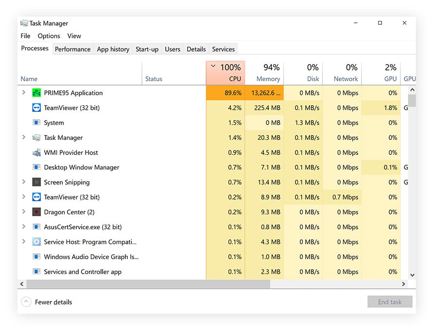 C mo rebajar el uso de la cpu 100 en windows
